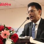 শিক্ষামন্ত্রী আ ন ম এহছানুল হক মিলন সচিবালয়ে সংবাদ সম্মেলনে বক্তব্য দিচ্ছেন