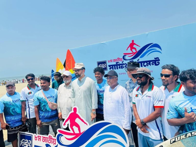কক্সবাজার সার্ফিং টুর্নামেন্ট উদ্বোধন, স্পোর্টস ট্যুরিজম গড়ার ঘোষণা