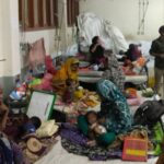 হামের ভয়াবহতা বৃদ্ধি পাওয়ায় হাসপাতালে ভর্তি শিশুদের দৃশ্য