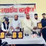 দারুল উম্মাহ মাদ্রাসায় প্রবাসী সংবর্ধনা অনুষ্ঠানের দৃশ্য