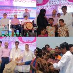 নাসিরনগরের মেদির হাওর পরিদর্শনে কৃষিমন্ত্রী মোহাম্মদ আমিন উর রশিদ ও ক্ষতিগ্রস্ত কৃষকদের মাঝে চেক বিতরণ