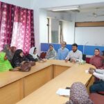 রাজশাহী নগর ভবনে সিডিসির মতবিনিময় সভায় বক্তব্য দিচ্ছেন রাসিক প্রশাসক মাহফুজুর রহমান রিটন