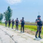 কুড়িগ্রাম সীমান্ত এলাকায় বিজিবির টহল ও সীমান্ত নিরাপত্তা জোরদারের দৃশ্য