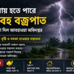 কুষ্টিয়ায় বজ্রপাত ও ঝড়-বৃষ্টির আশঙ্কায় মেঘাচ্ছন্ন আকাশের দৃশ্য