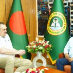 রাজশাহী নগর উন্নয়ন বিষয়ে রাসিক প্রশাসকের সঙ্গে মার্কিন রাষ্ট্রদূত ব্রেন্ট টি. ক্রিস্টেনসেনের সৌজন্য সাক্ষাৎ